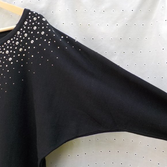 NWT Christine Alexander Embellished Top Black SZ S - Picture 8 of 16